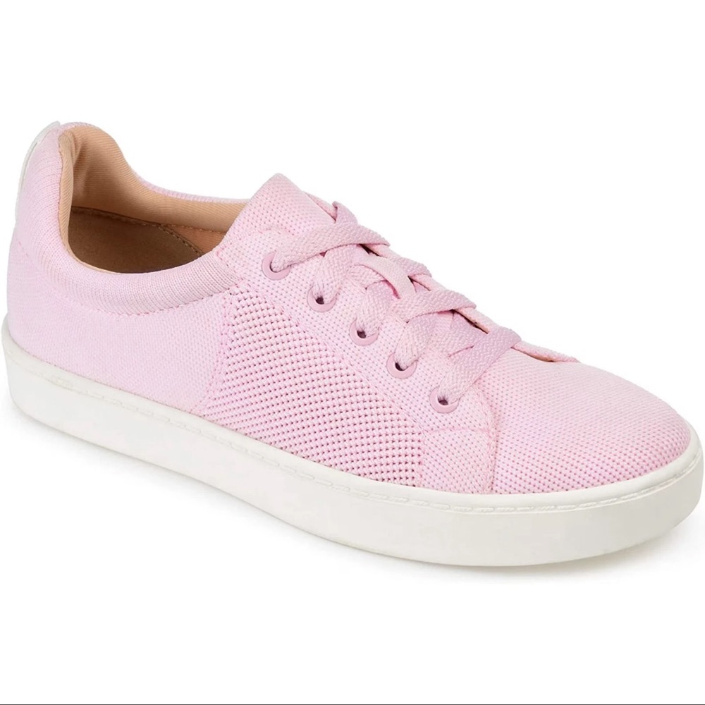 NWT Journee Collection Kimber Light Baby Pink Athletic Lace-Up Sneakers Size 7.5